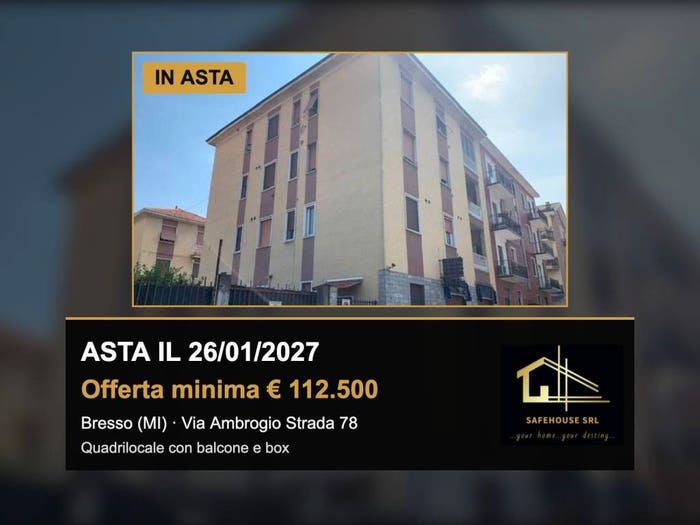 Appartamento quadrilocale in vendita in Via Ambrogio Strada, Bresso