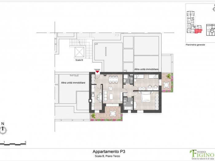 Appartamento trilocale in vendita in Via Ponte del Giuscano, Figino, Milano