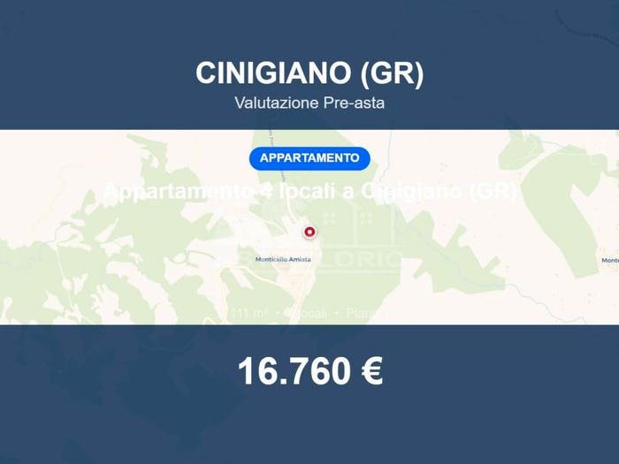 Appartamento quadrilocale in vendita in Via della Stazione, Monticello Amiata, Cinigiano