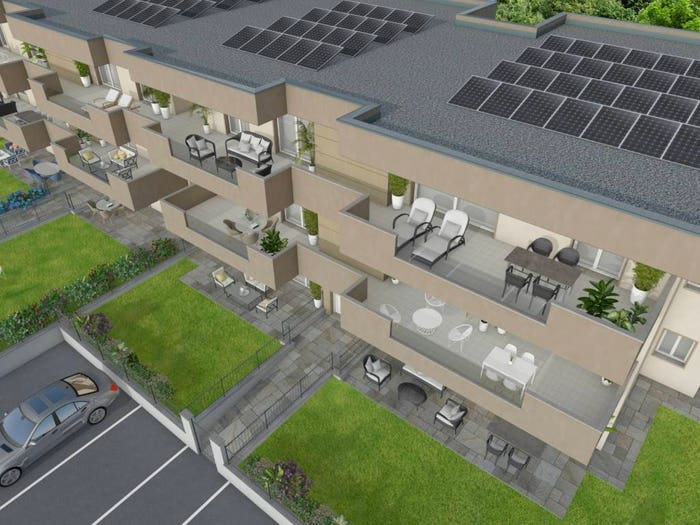 Appartamento quadrilocale in vendita in Via Francesco Petrarca, Centro, Ranica