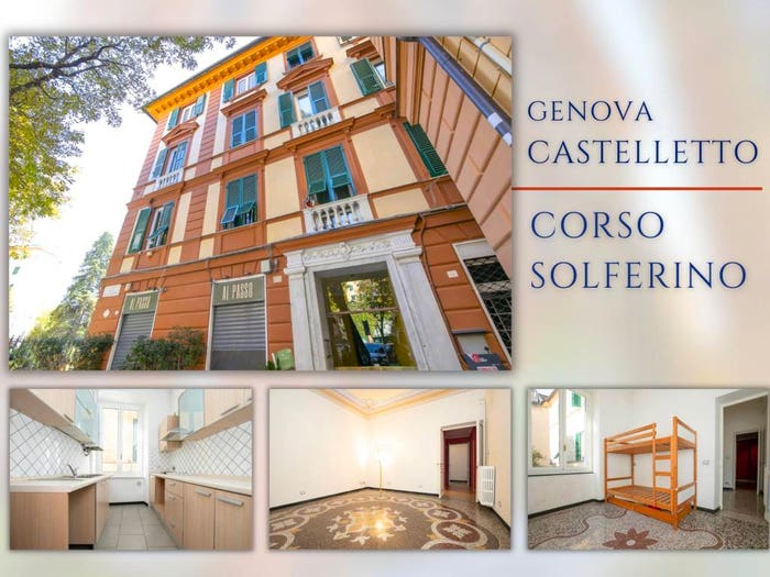 Appartamento con 6 locali in vendita in Corso Solferino, Castelletto, Genova