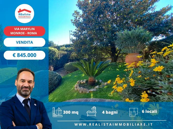 Casa con 6 locali in vendita in Via Marilyn Monroe, Vallerano, Roma