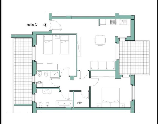 Appartamento trilocale in vendita in Via Giacomo Leopardi, Via Venezia Lungofiume Paolucci, Pescara