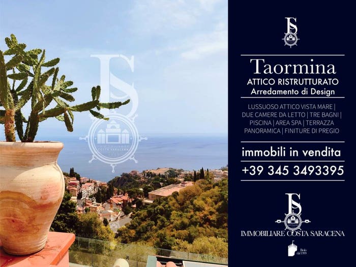 Appartamento quadrilocale in vendita in Via Branco, Centro, Taormina