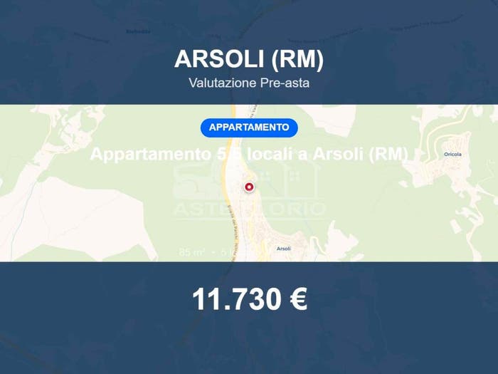 Appartamento quadrilocale in vendita in Via Nazionale Tiburtina, Arsoli