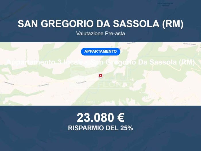 Appartamento trilocale in vendita in Via Faustiniana snc, San Gregorio da Sassola