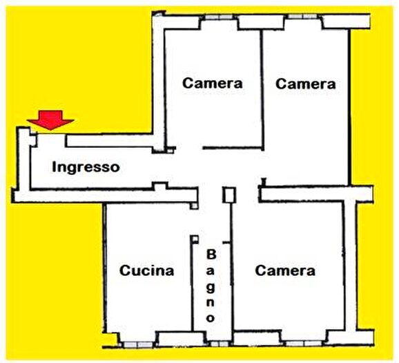 Appartamento trilocale in vendita in Furio Camillo, Roma