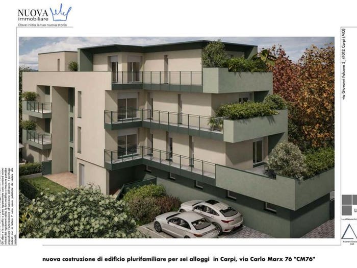 Appartamento trilocale in vendita in via Carlo Marx, Stadio Acquedotto, Carpi