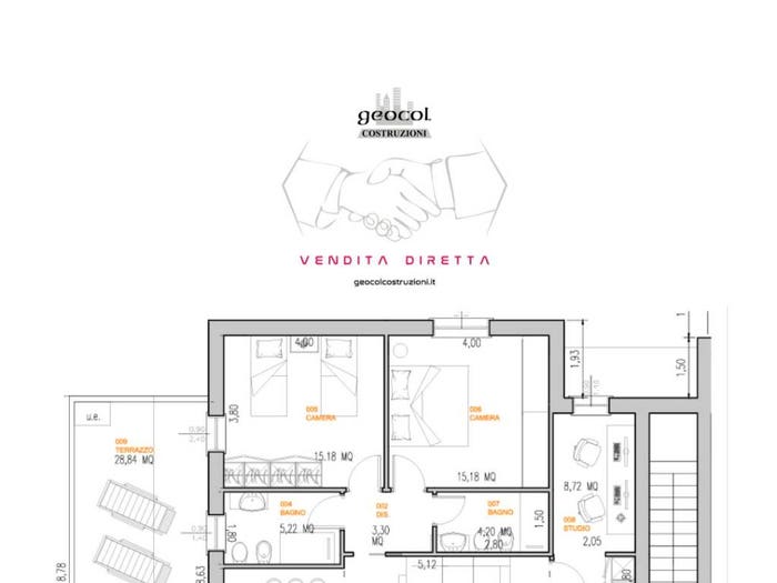 Appartamento bilocale in vendita in Via G Cabrelle, Centro, Limena