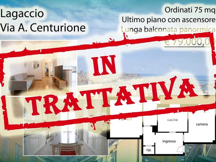 Appartamento trilocale in vendita in Via Adamo Centurione, Lagaccio, Genova