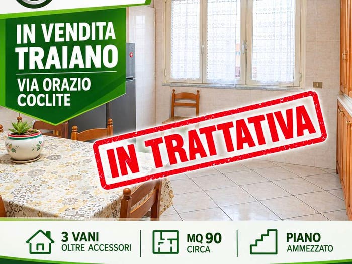 Appartamento trilocale in vendita in Via Orazio Coclite, Traiano, Napoli