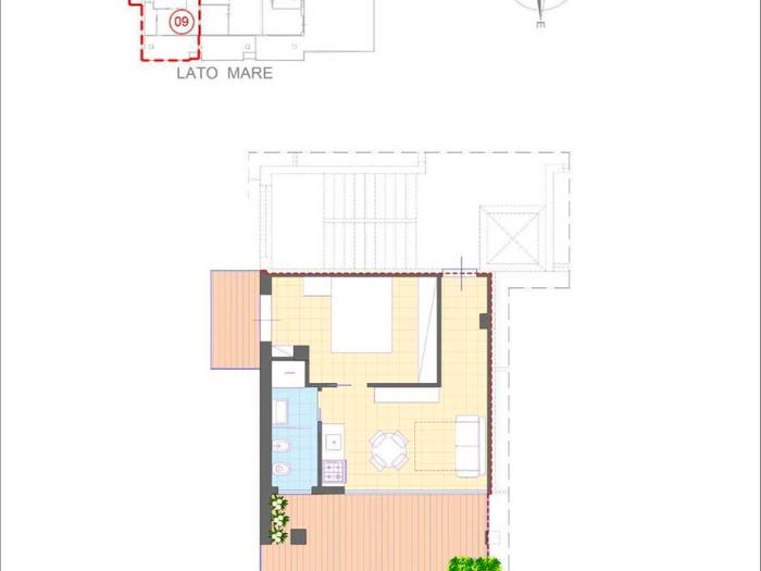Appartamento bilocale in vendita in Lungomare Guglielmo Marconi, Lungomare Marconi, Alba Adriatica