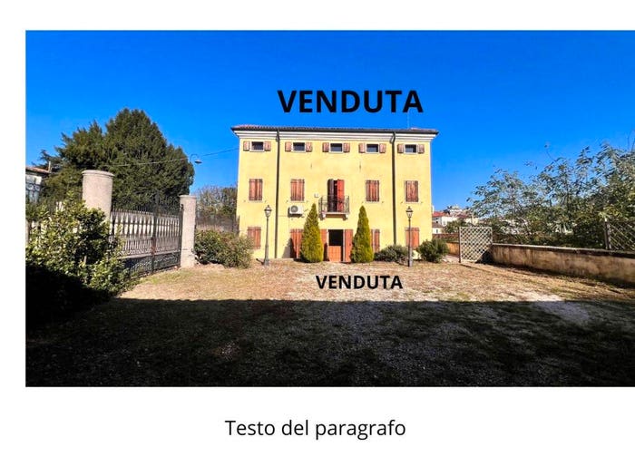 Casa con 6 locali in vendita in Via Roma, Centro, Montegalda