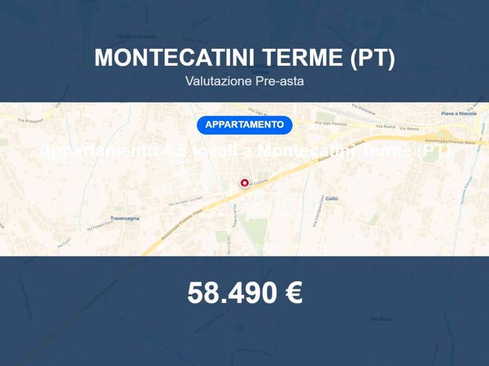 Appartamento quadrilocale in vendita in Via Lucania, MontecatiniTerme