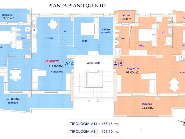 Appartamento trilocale in vendita in Traversa Filippo Caruso, Popilia Vagliolise, Cosenza
