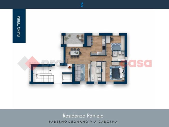 Appartamento trilocale in vendita in Via Cadorna, Semicentro, Paderno Dugnano