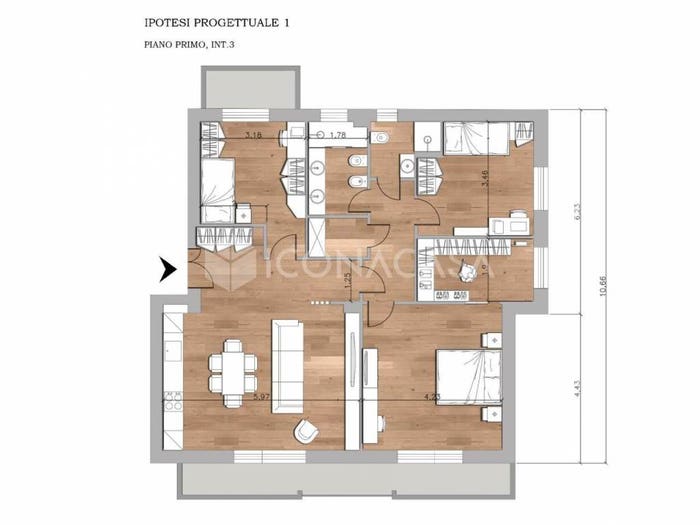 Appartamento con 5 locali in vendita in Via Castellana Sicula, Rocca Cencia, Roma