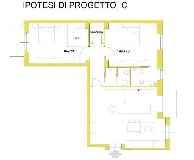 Appartamento trilocale in vendita in Via Sardegna, Frua, Milano