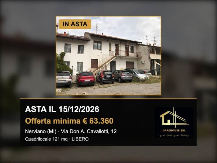 Appartamento quadrilocale in vendita in Via Don Antonio Cavallotti, Centro, Nerviano