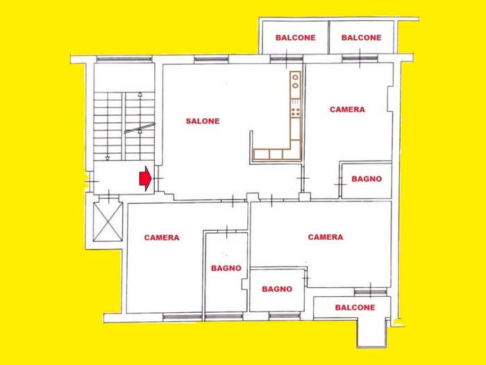 Appartamento quadrilocale in vendita in Via Albenga, Re di Roma, Roma