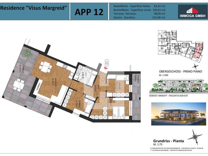 Appartamento trilocale in vendita in Via Parco Magré Sulla Strada del Vino BZ Italia, Magrè sulla Strada del Vino