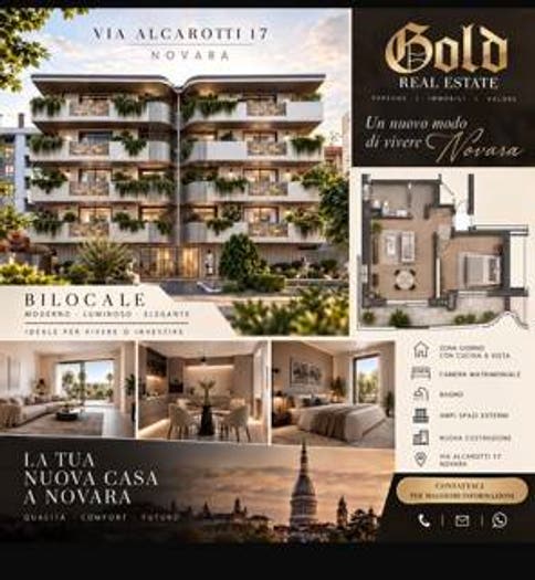 Appartamento bilocale in vendita in Via Francesco Alcarotti, San Martino, Novara