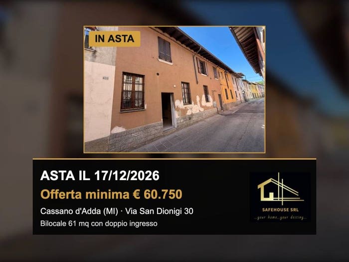 Appartamento bilocale in vendita in Via San Dionigi, Centro, Cassano d'Adda