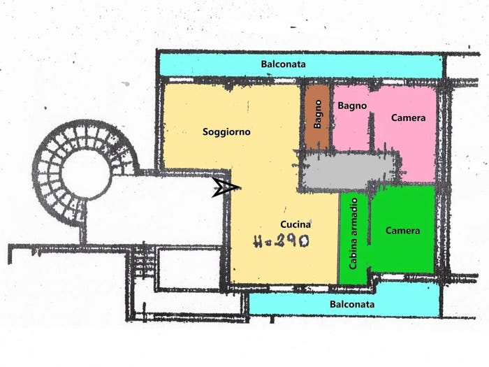 Appartamento trilocale in vendita in Emanuele II C Colombo Morelli e Silvati, Avellino
