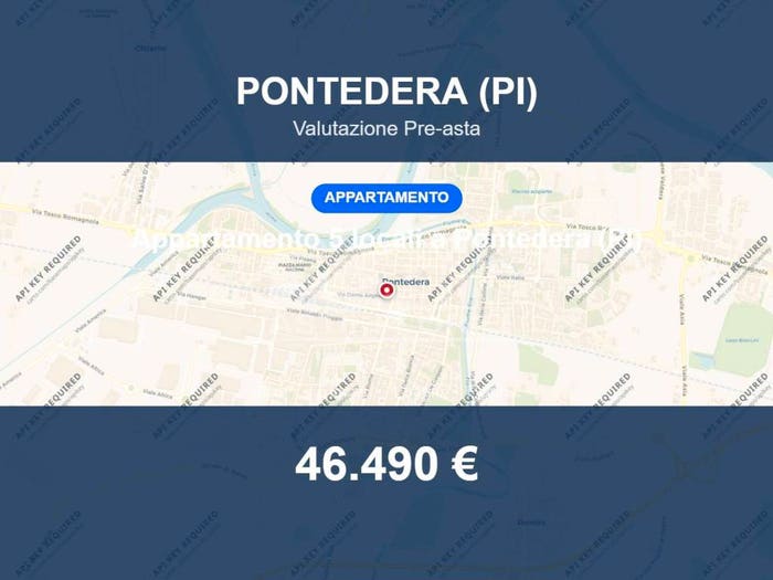 Appartamento trilocale in vendita in Via Giordano Bruno, Centro, Pontedera