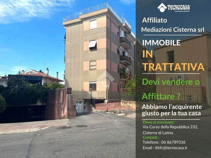 Appartamento bilocale in vendita in Via Leonardo Da Vinci, Centro, Cisterna di Latina