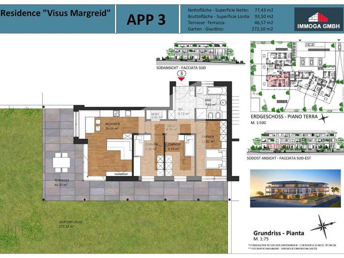 Appartamento quadrilocale in vendita in Via Parco Magré Sulla Strada del Vino BZ Italia, Magrè sulla Strada del Vino