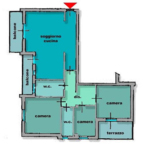 Appartamento con 5 locali in vendita in Via Francesco Petrarca, Porto San Giorgio