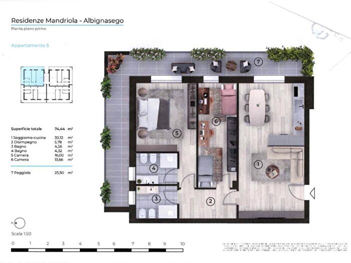 Appartamento quadrilocale in vendita in Mandriola, Albignasego