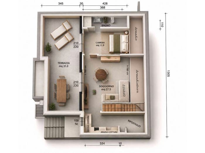 Casa trilocale in vendita in Via Beppe Fenoglio, Rastignano, Bologna