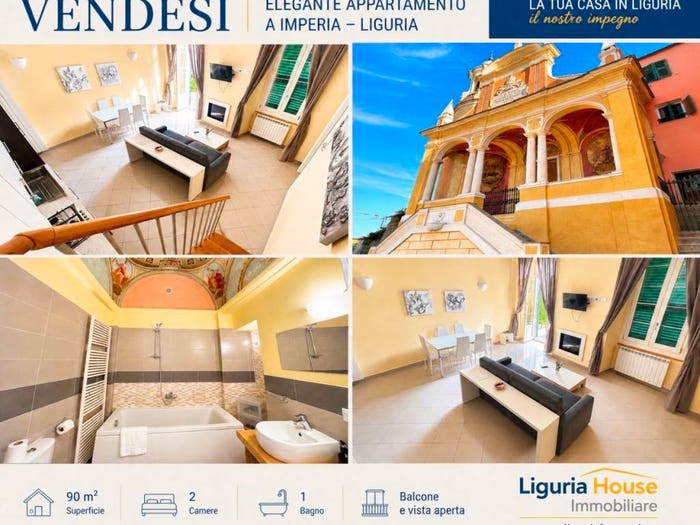 Appartamento quadrilocale in vendita in Via Parasio, Porto Maurizio, Imperia