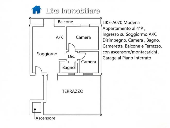 Casa trilocale in vendita in Villaggio Giardino, Modena