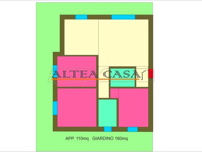 Appartamento quadrilocale in vendita in Viale Mazzini B, Centro, Dalmine