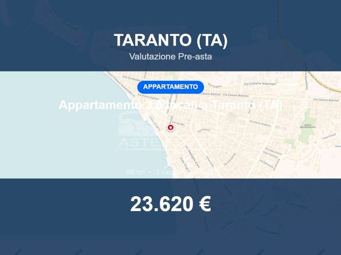 Appartamento trilocale in vendita in Via Generale Pietro Laclos, Isola Città Vecchia Borgo, Taranto