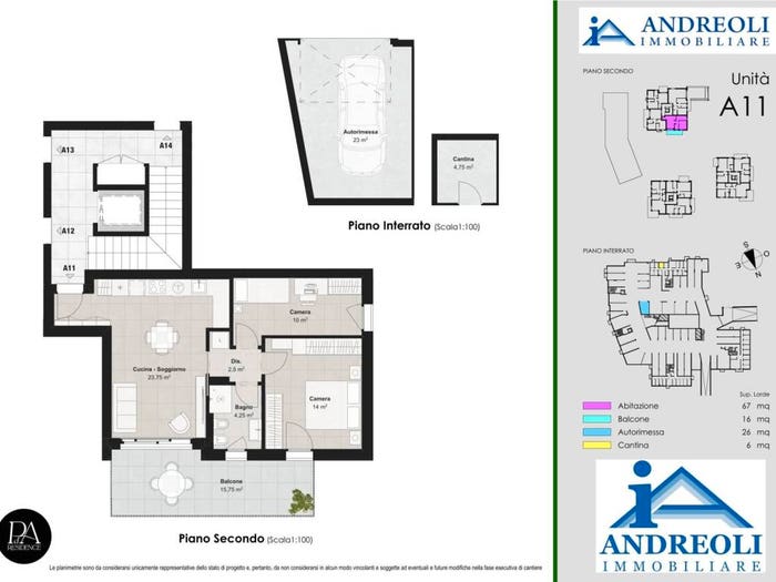 Appartamento trilocale in vendita in Via Pozzo dell'Amore, Cavajon Veronese, Cavaion Veronese