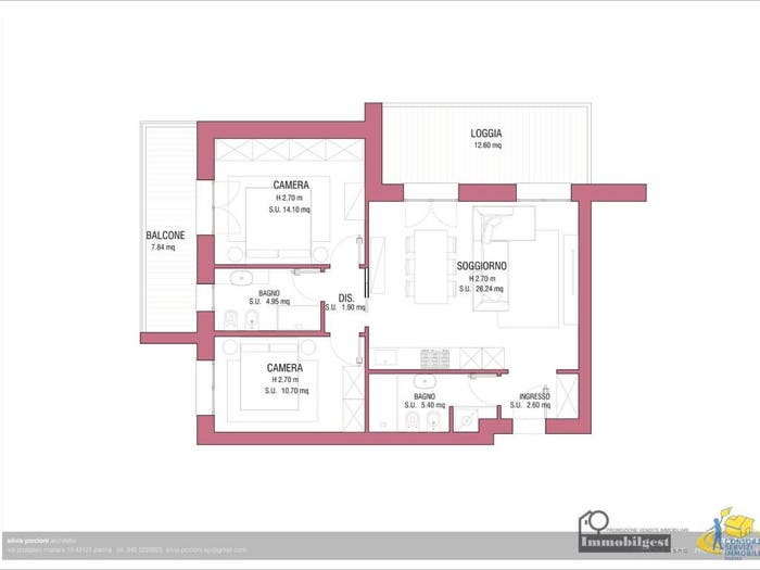 Appartamento trilocale in vendita in Via Nicola Calipari, Manara Cavagnari, Parma