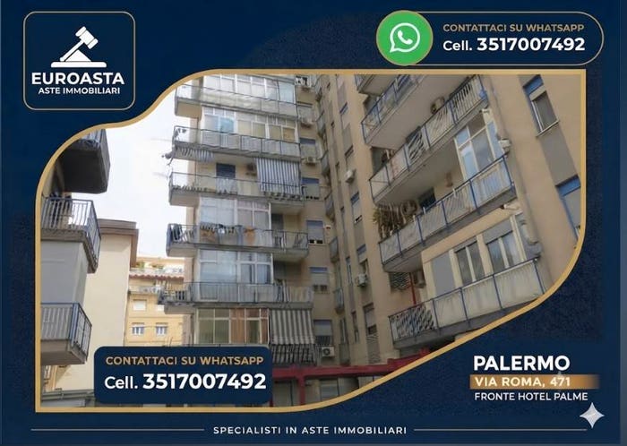 Appartamento con 6 locali in vendita in Via Montepellegrino, Porto, Palermo