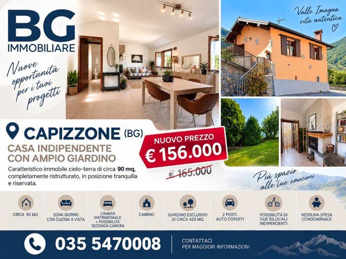 Casa trilocale in vendita in Via Mortesina, Capizzone