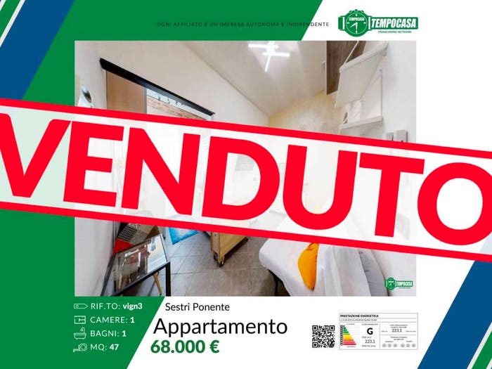 Appartamento bilocale in vendita in Via Raimondo Amedeo Vigna, Sestri Ponente, Genova