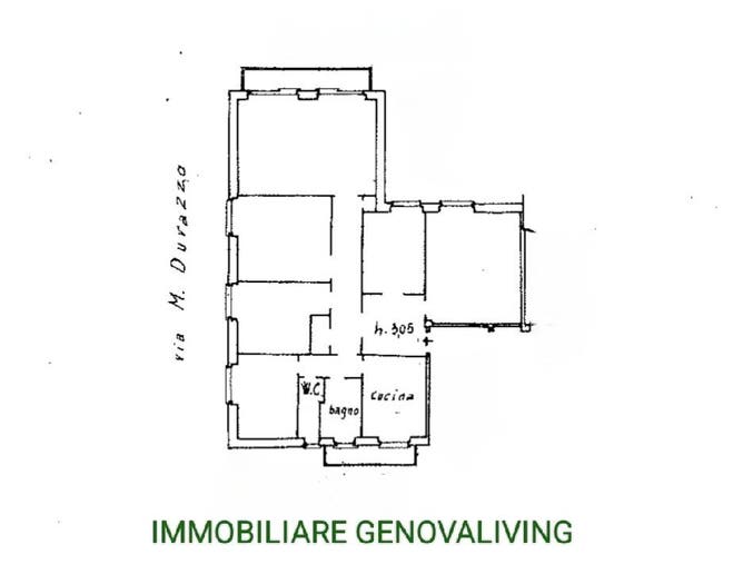 Appartamento con 5 locali in vendita in Via Renato Boragine, Manin, Genova