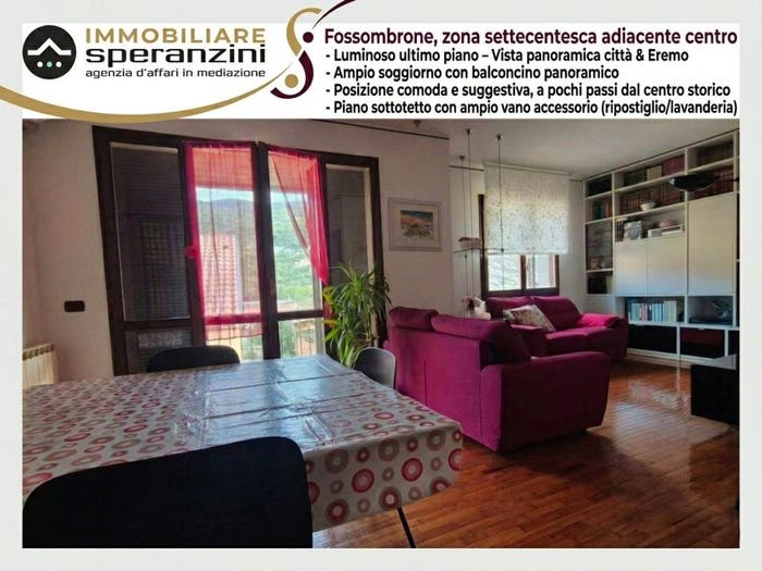 Appartamento quadrilocale in vendita in Via Francesco Maria Torricelli, Centro, Fossombrone