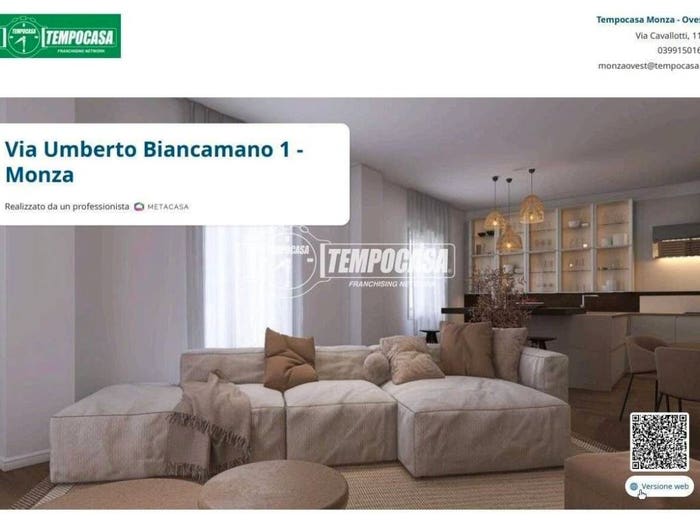 Appartamento quadrilocale in vendita in Via Umberto Biancamano, Triante, Monza